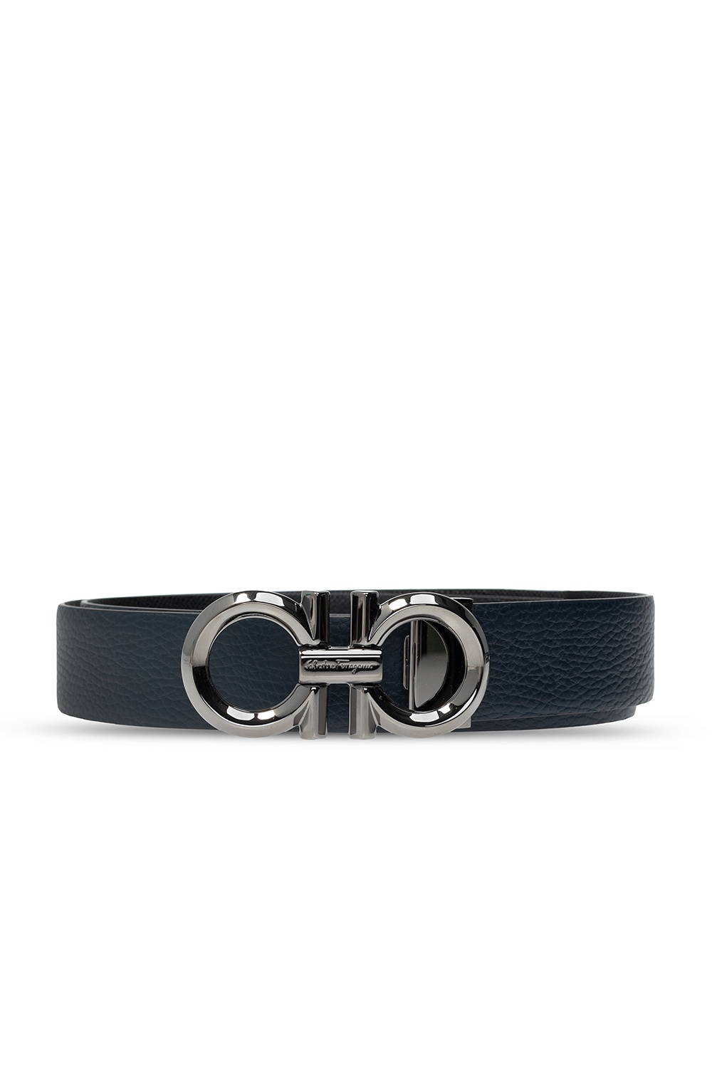 Salvatore Ferragamo Reversible Belt in Black orders and Blue